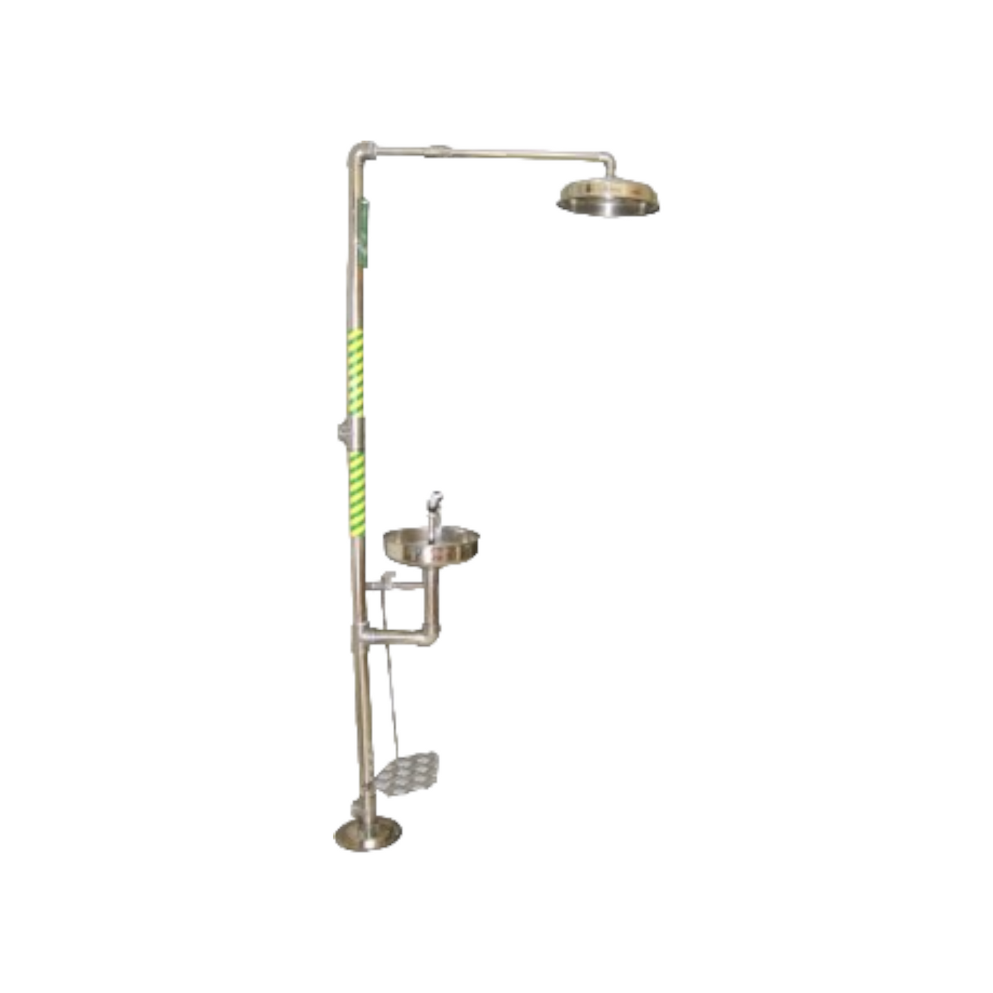 Douche d'urgence avec lave-yeux et visage