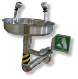 Douche murale pour le visage et les yeux