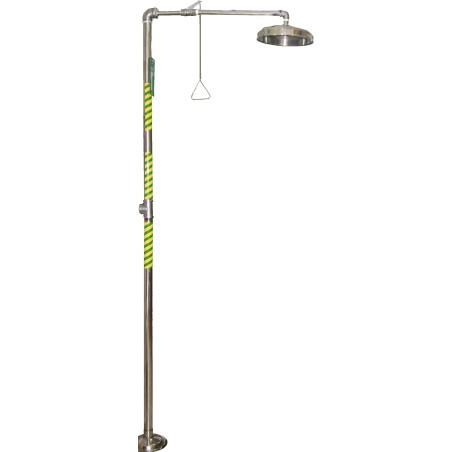 Column emergency shower